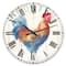 Designart 'Wood Farm Roaster I Farmhouse Wall Clock